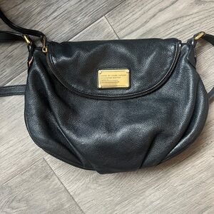Marc by Marc Jacobs Black Crossbody Bag with Gold Accents